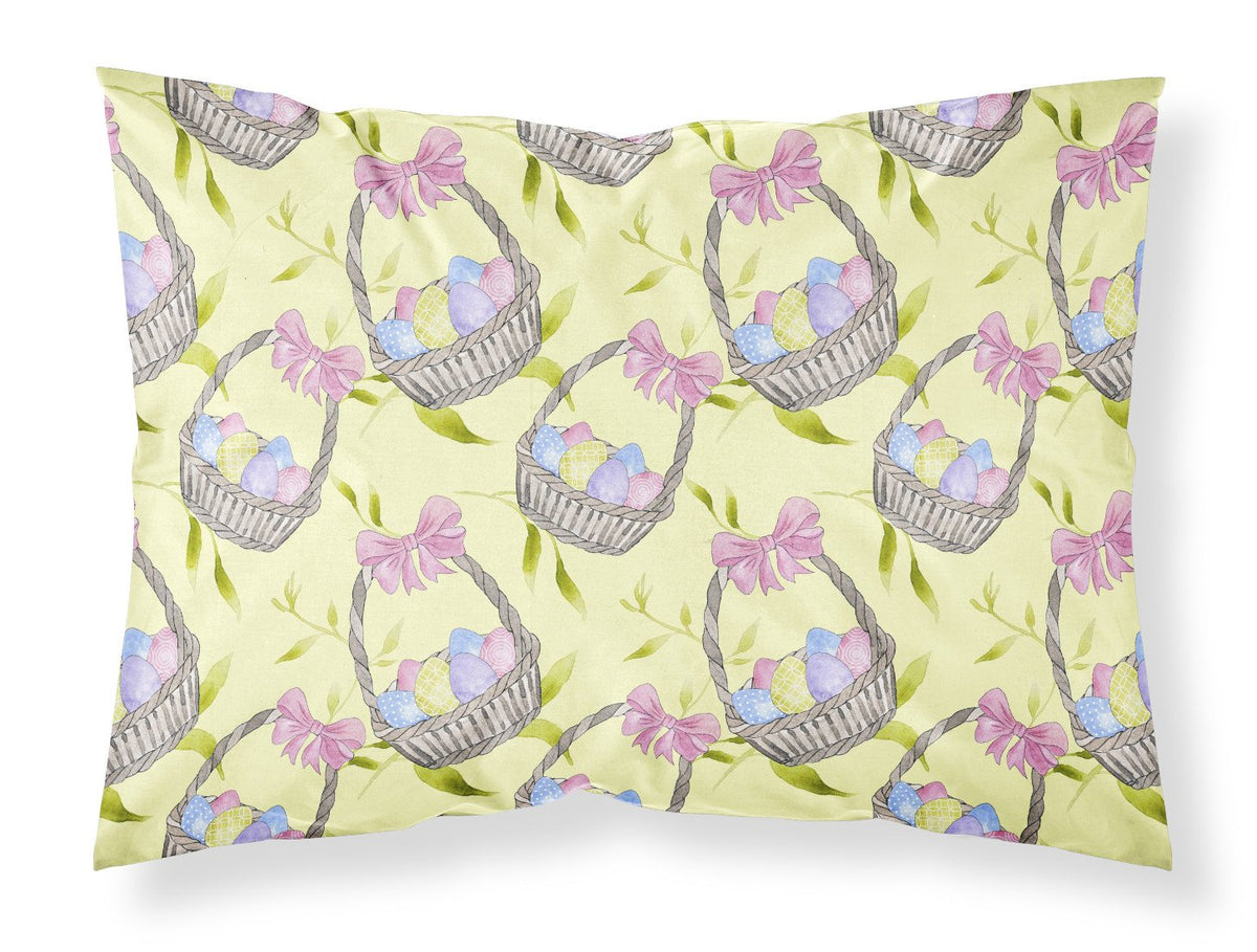 Easter Basket and Eggs Fabric Standard Pillowcase BB7490PILLOWCASE by Caroline&#39;s Treasures