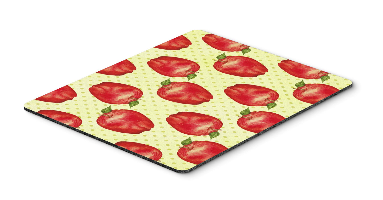 Watercolor Apples and Polkadots Mouse Pad, Hot Pad or Trivet BB7516MP by Caroline's Treasures