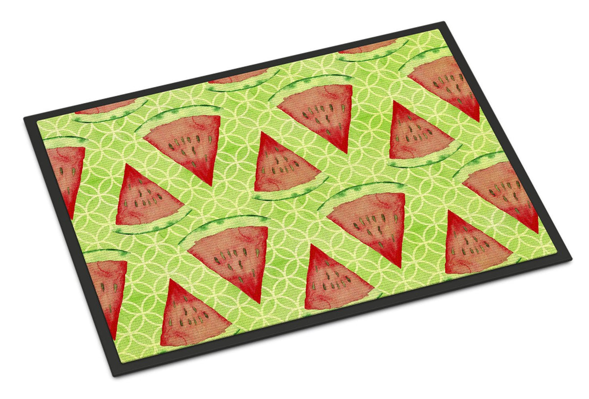 Watercolor Watermelon Indoor or Outdoor Mat 24x36 BB7518JMAT by Caroline&#39;s Treasures