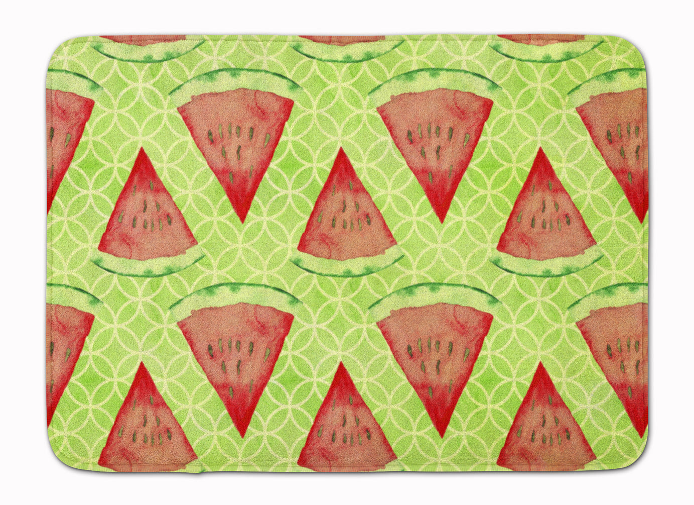 Watercolor Watermelon Machine Washable Memory Foam Mat BB7518RUG - the-store.com