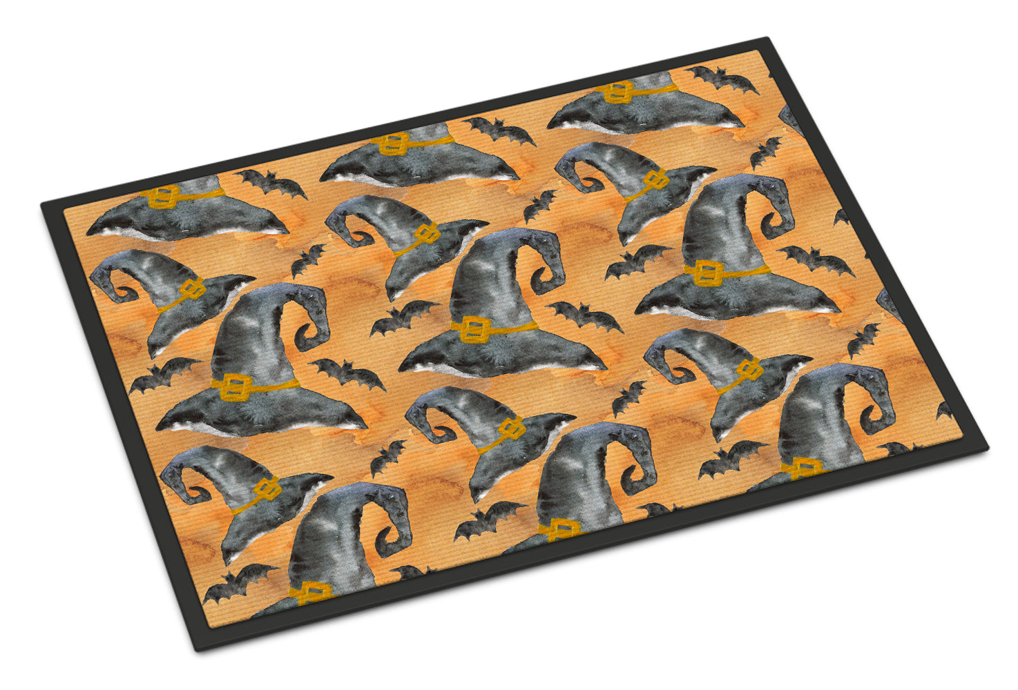 Watecolor Halloween Witches Hat Indoor or Outdoor Mat 18x27 BB7523MAT - the-store.com