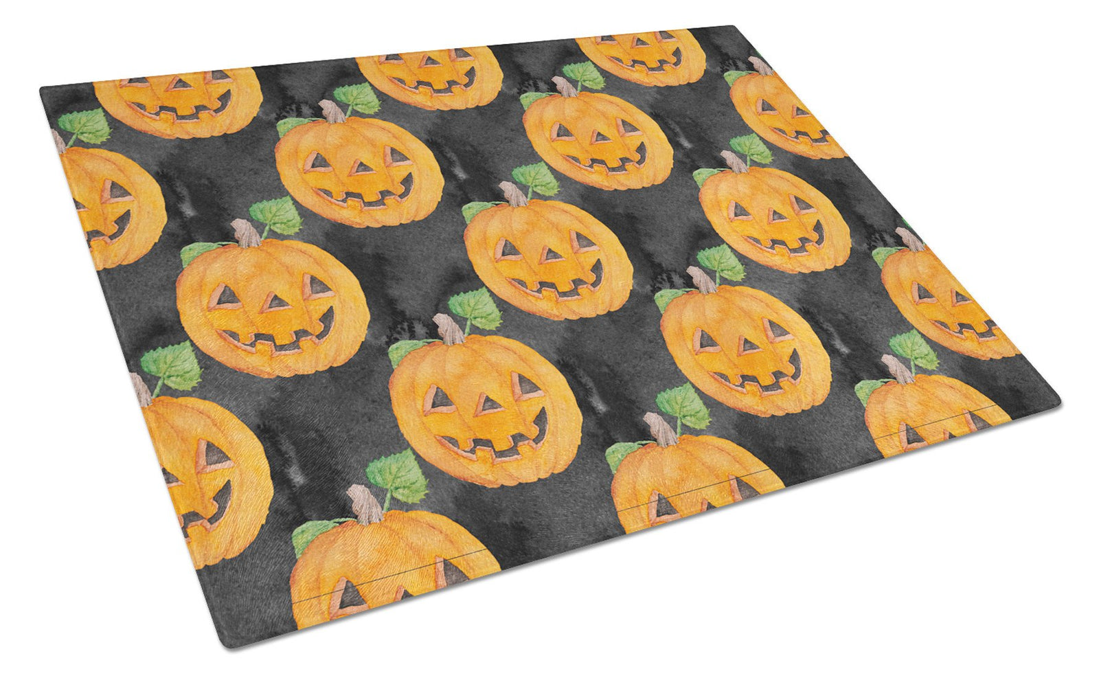 Watecolor Halloween Jack-O-Lantern Glass Cutting Board Large BB7524LCB by Caroline's Treasures