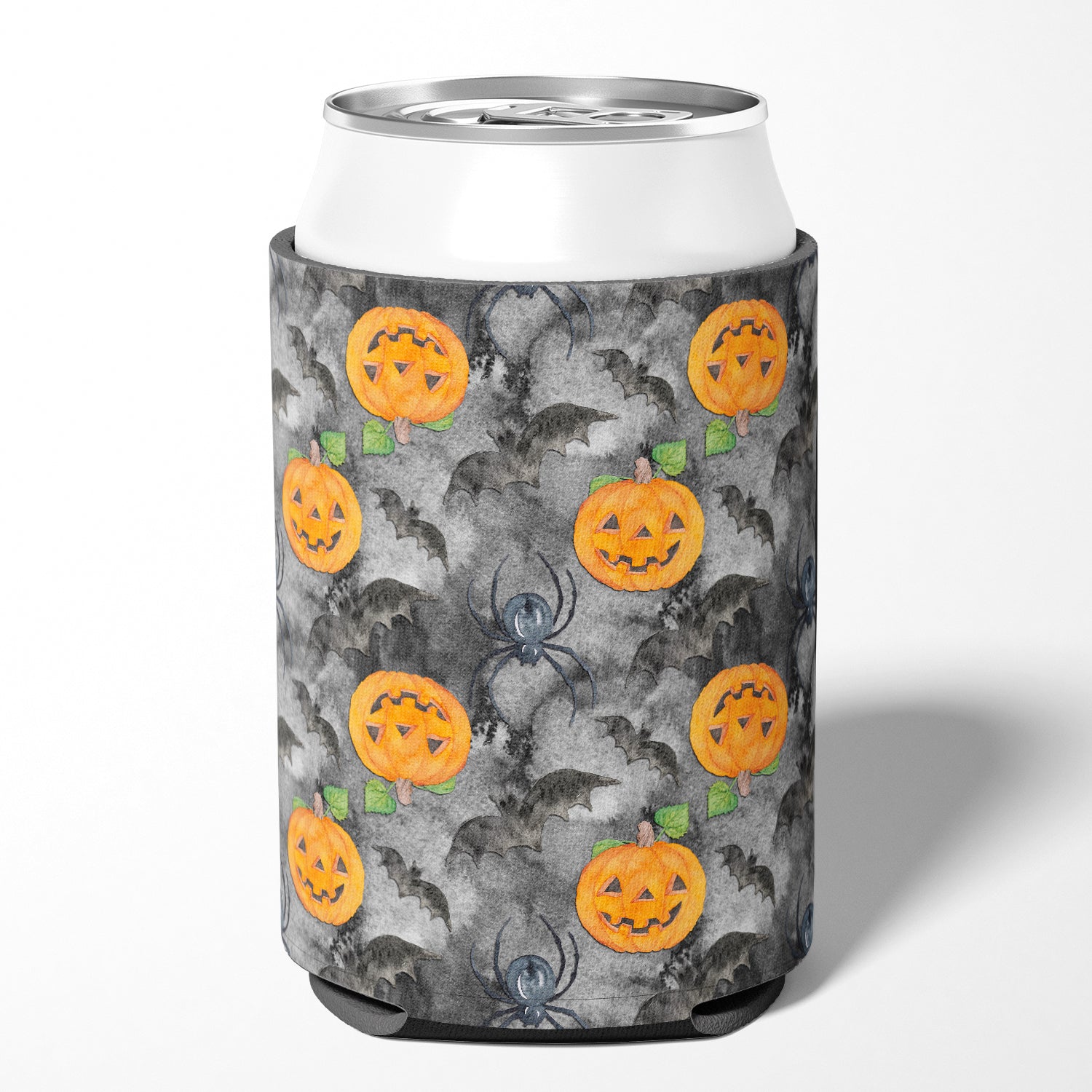 Watecolor Halloween Jack-O-Lantern Bats Can or Bottle Hugger BB7525CC  the-store.com.