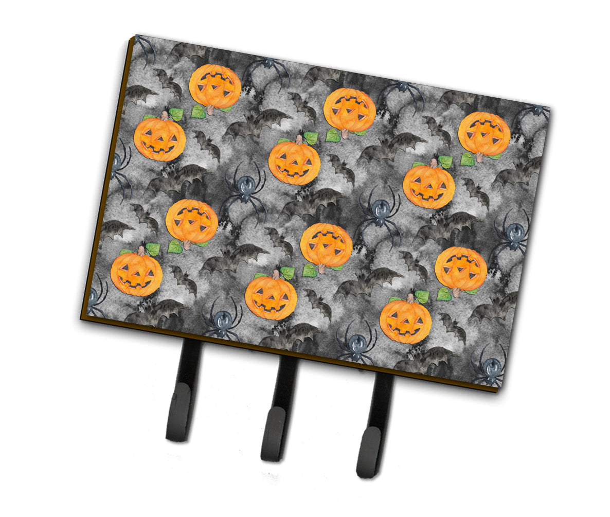 Watecolor Halloween Jack-O-Lantern Bats Leash or Key Holder BB7525TH68  the-store.com.