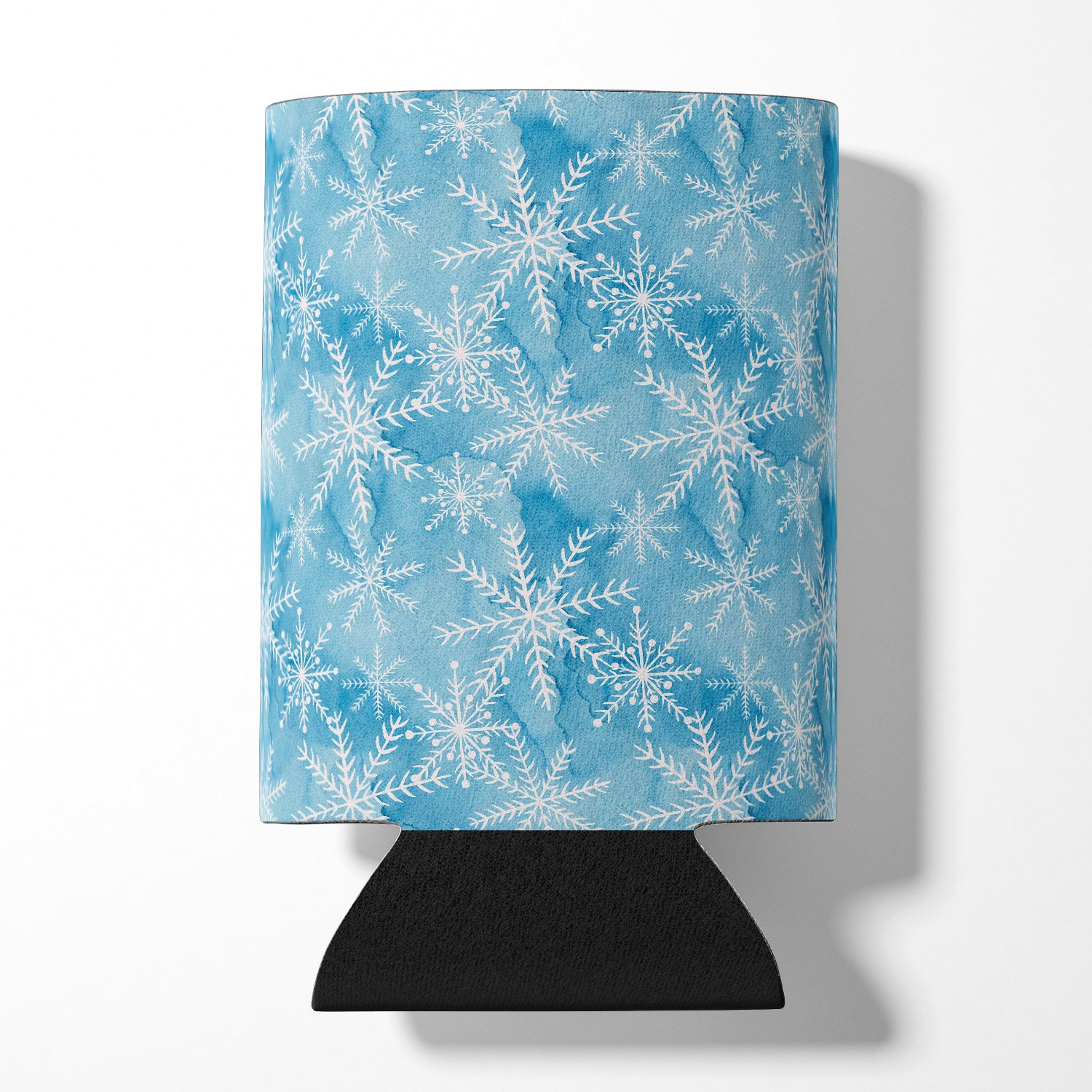 Watercolor Snowflake on Blue Can or Bottle Hugger BB7553CC  the-store.com.