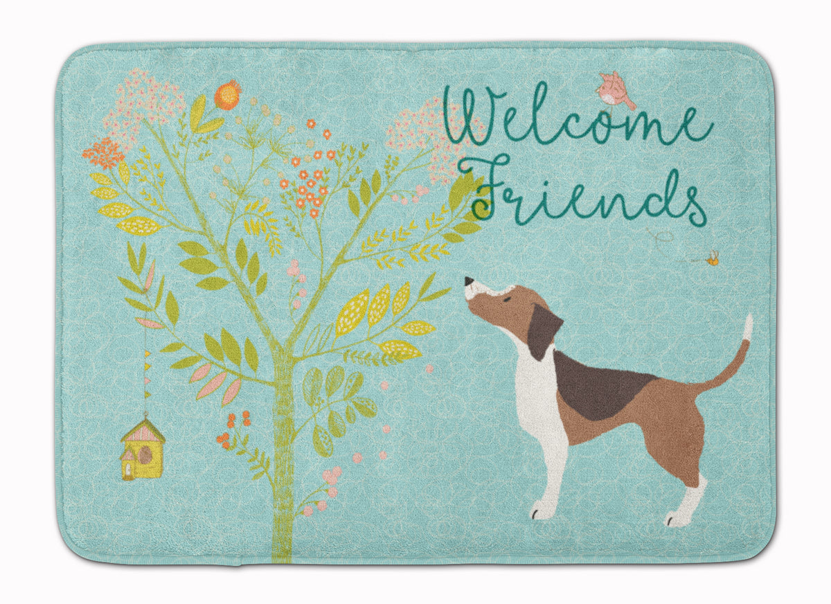 Welcome Friends Beagle Machine Washable Memory Foam Mat BB7601RUG - the-store.com