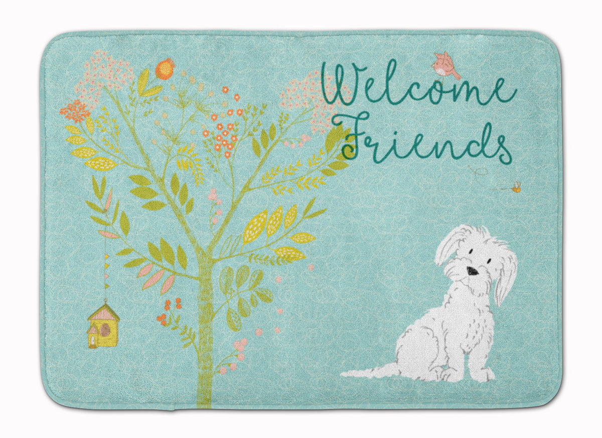 Welcome Friends Maltese Machine Washable Memory Foam Mat BB7639RUG - the-store.com