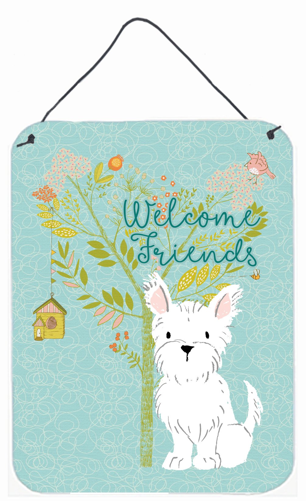 Welcome Friends Westie Wall or Door Hanging Prints BB7640DS1216 by Caroline&#39;s Treasures