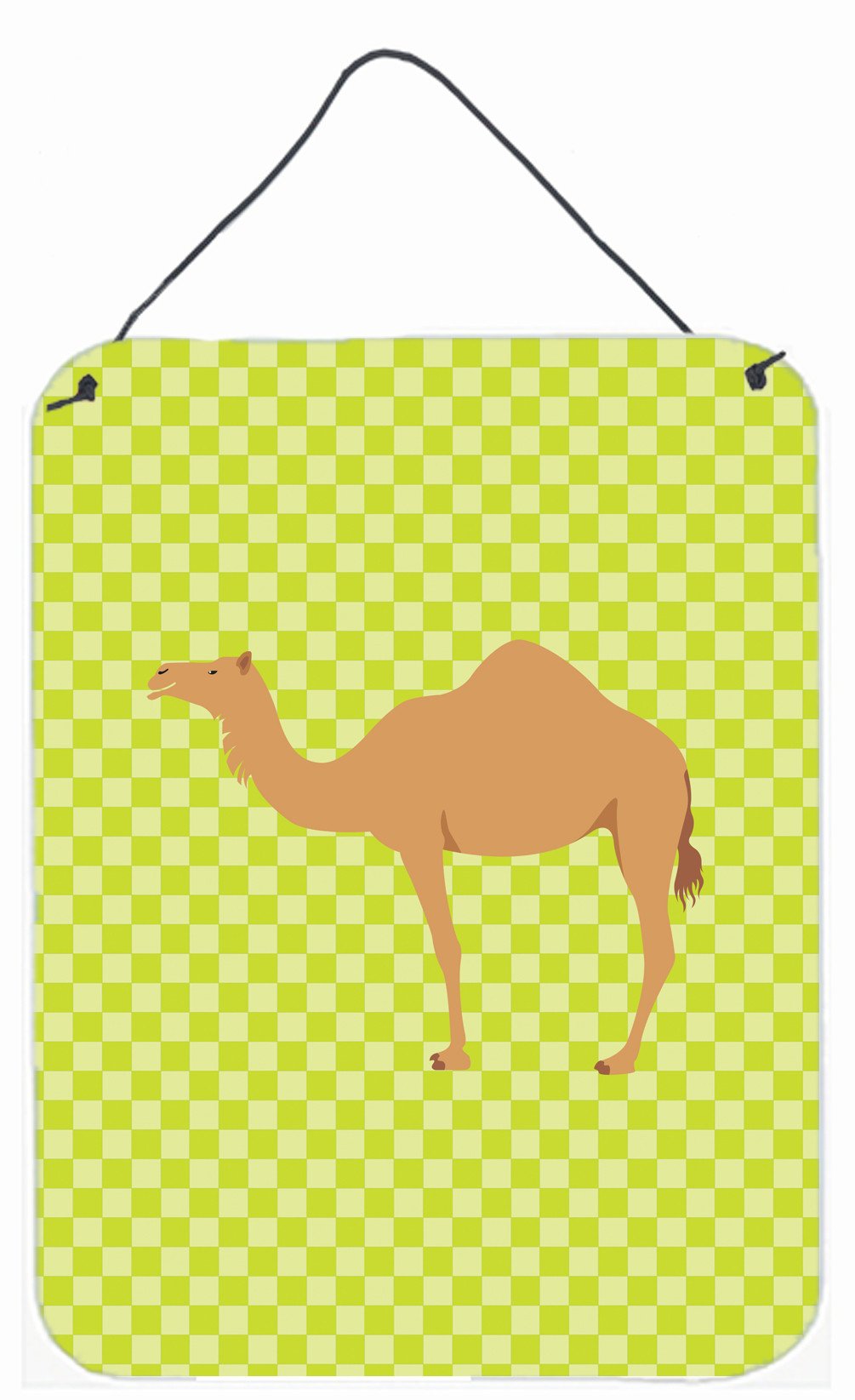 Arabian Camel Dromedary Green Wall or Door Hanging Prints BB7643DS1216 by Caroline&#39;s Treasures