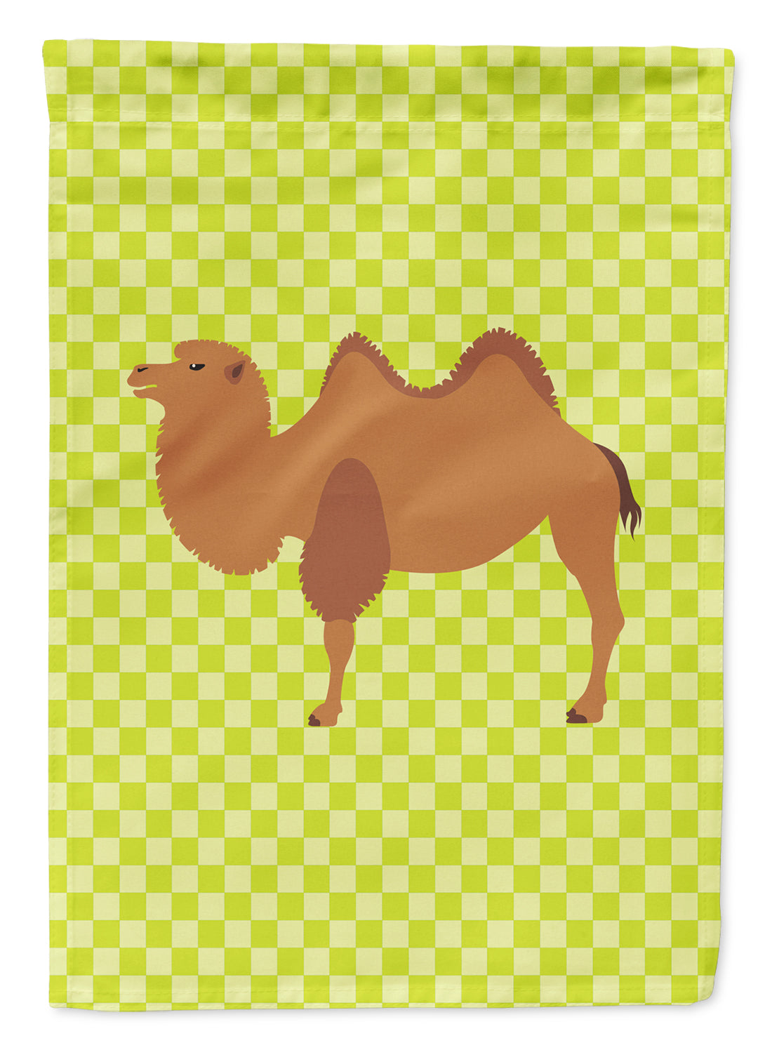 Bactrian Camel Green Flag Garden Size  the-store.com.