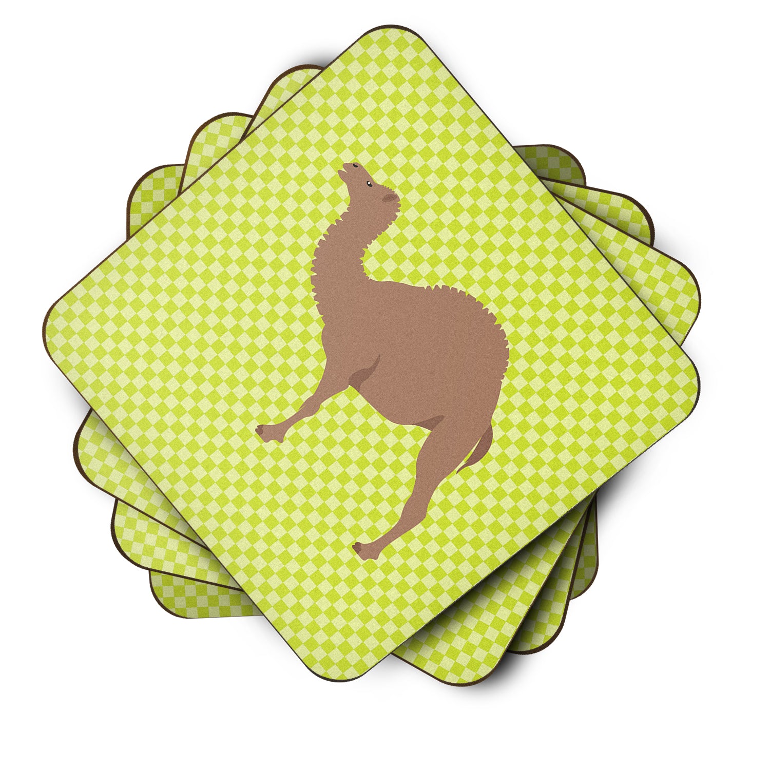 F1 Hybrid Camel Green Foam Coaster Set of 4 BB7645FC - the-store.com