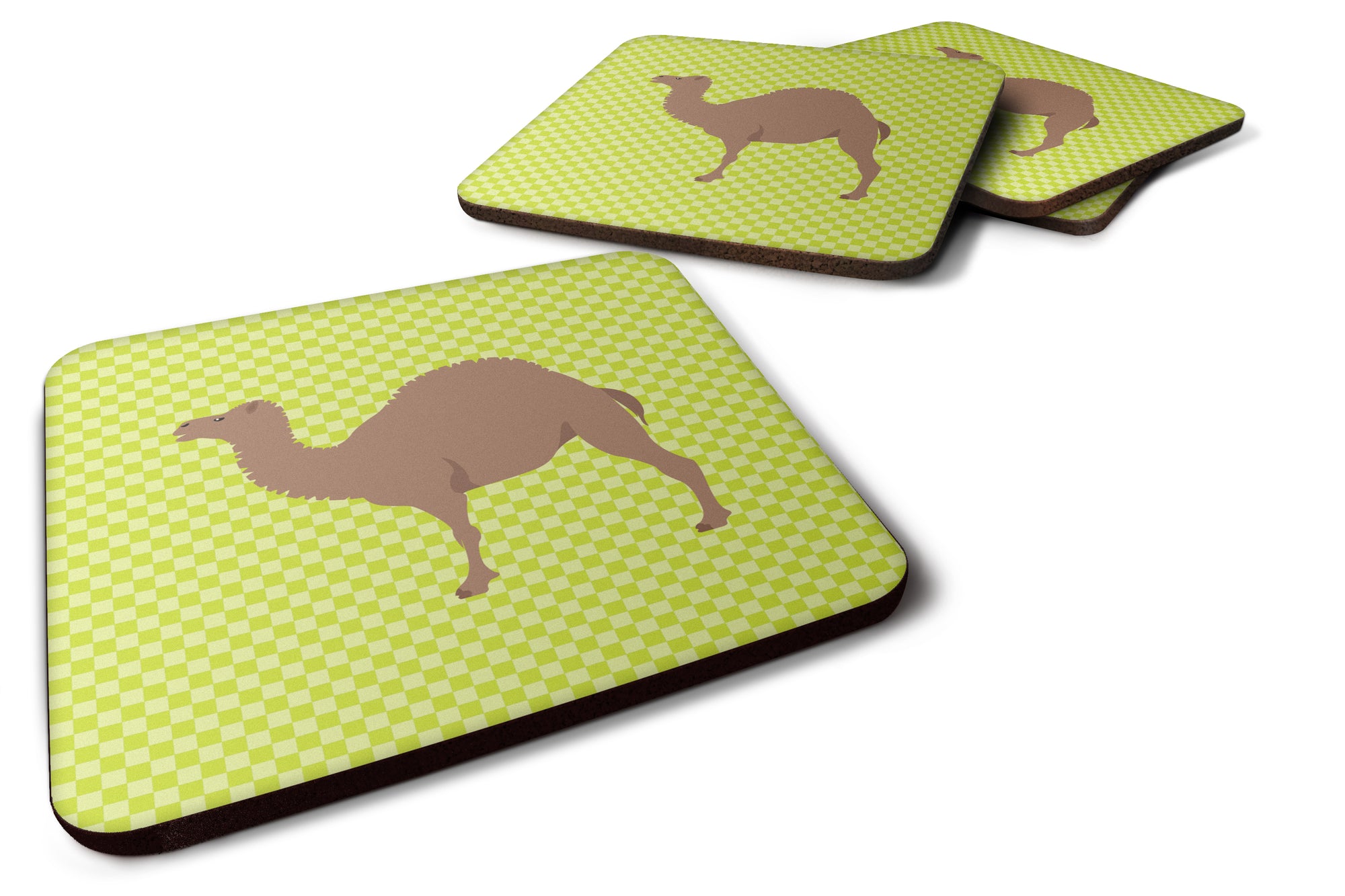 F1 Hybrid Camel Green Foam Coaster Set of 4 BB7645FC - the-store.com