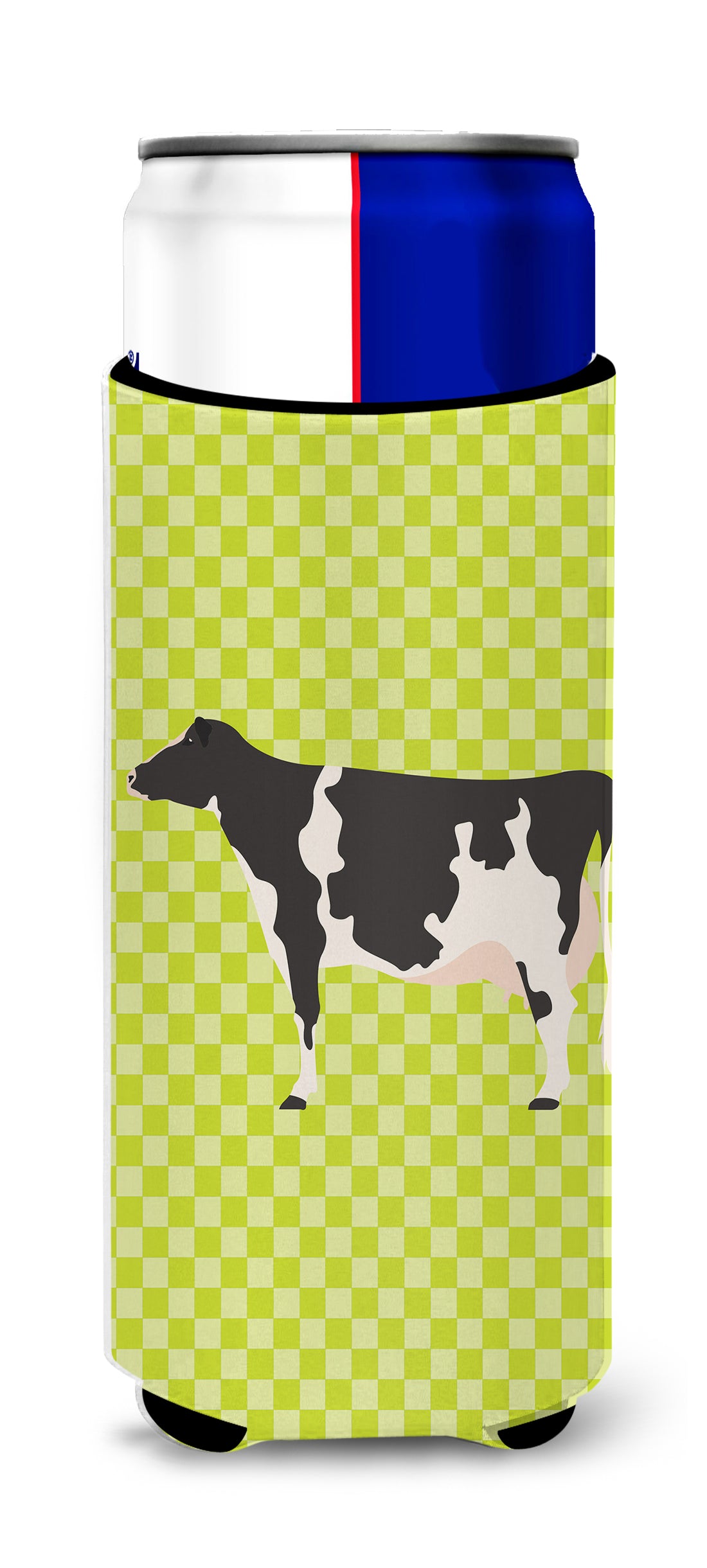 Holstein Cow Green  Ultra Hugger for slim cans  the-store.com.