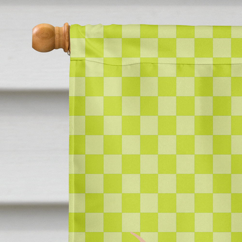 Ankole-Watusu Cow Green Flag Canvas House Size BB7649CHF  the-store.com.