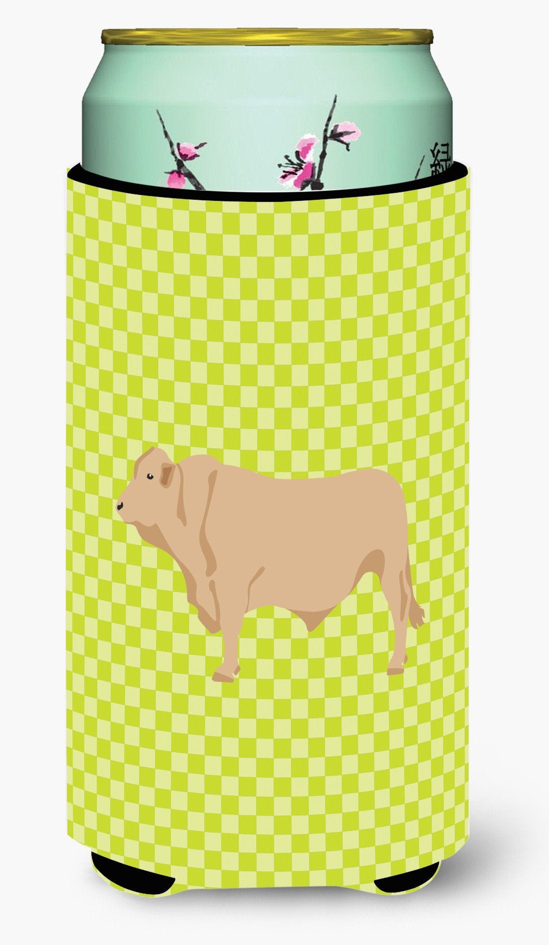 Charolais Cow Green Tall Boy Beverage Insulator Hugger BB7652TBC by Caroline&#39;s Treasures