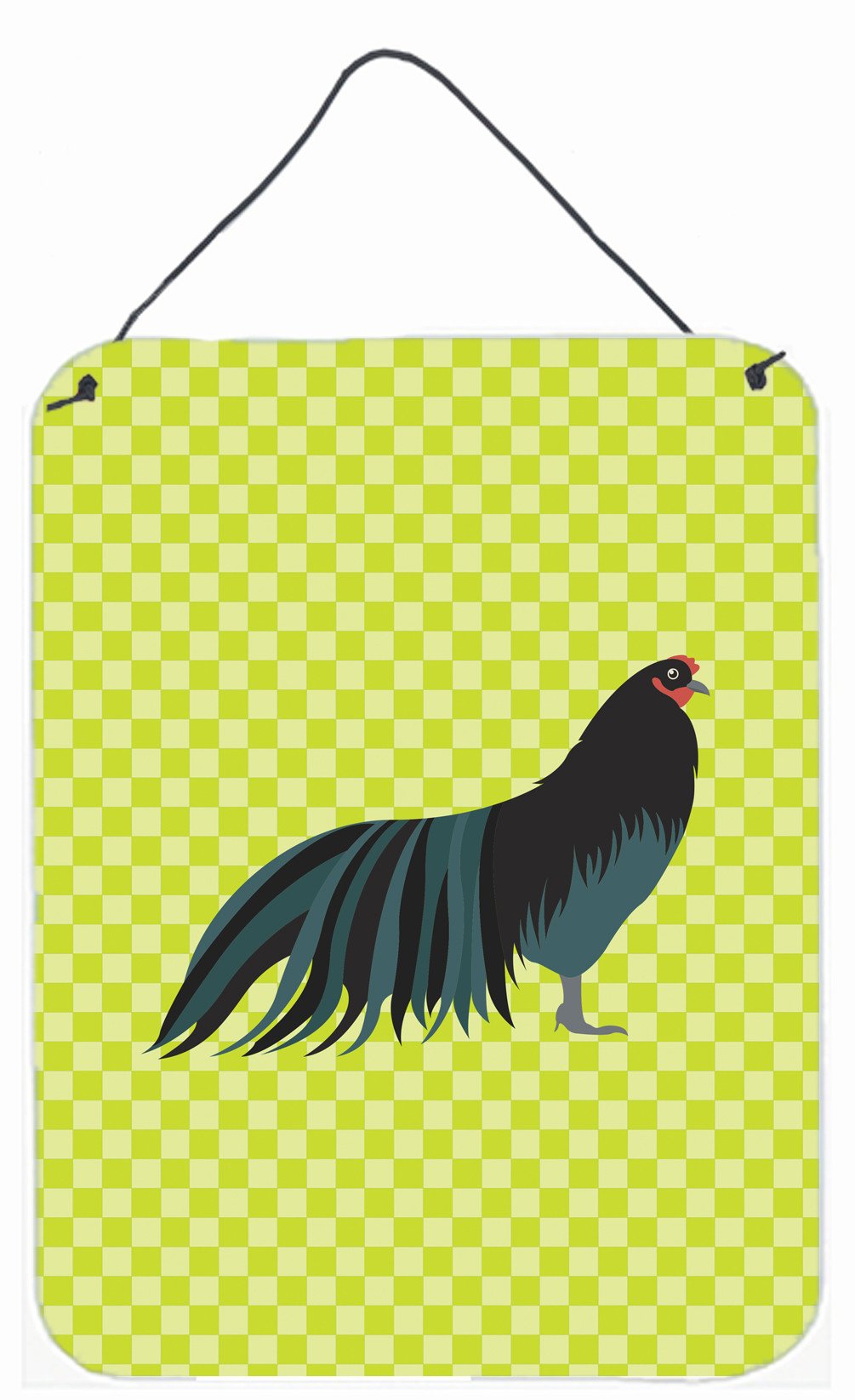 Sumatra Chicken Green Wall or Door Hanging Prints BB7659DS1216 by Caroline's Treasures