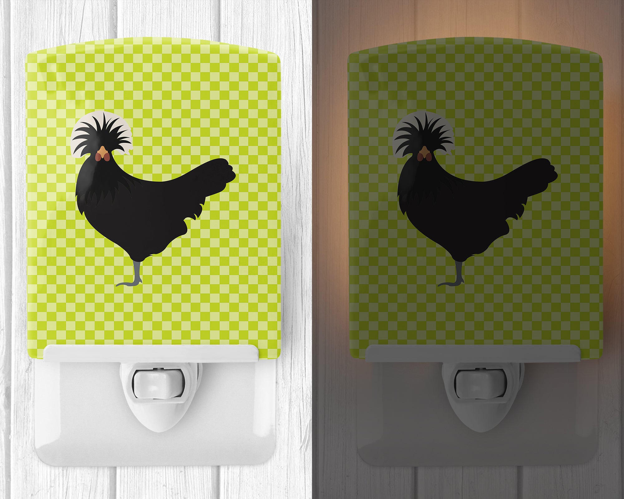 Polish Poland Chicken Green Ceramic Night Light BB7660CNL - the-store.com