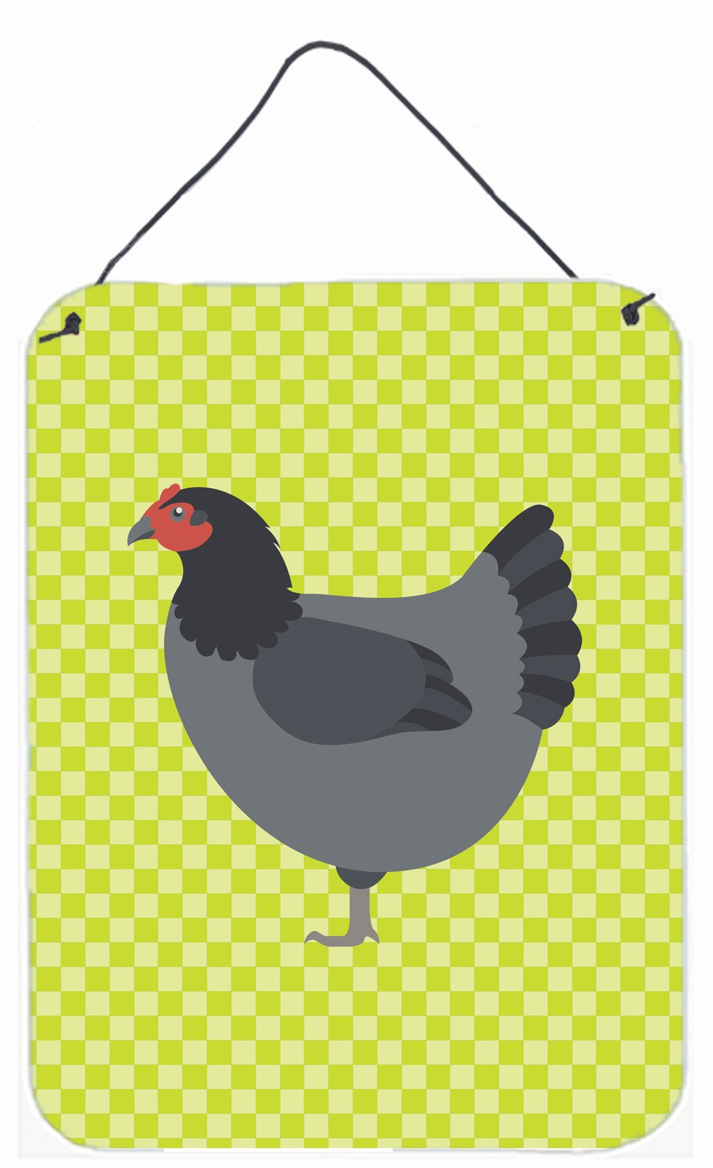 Jersey Giant Chicken Green Wall or Door Hanging Prints BB7661DS1216 by Caroline&#39;s Treasures