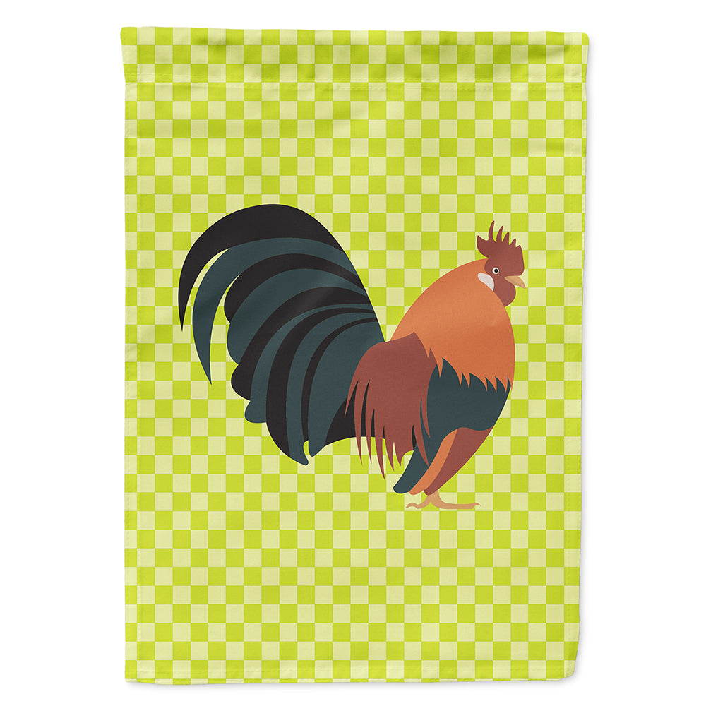 Dutch Bantam Chicken Green Flag Canvas House Size BB7662CHF  the-store.com.