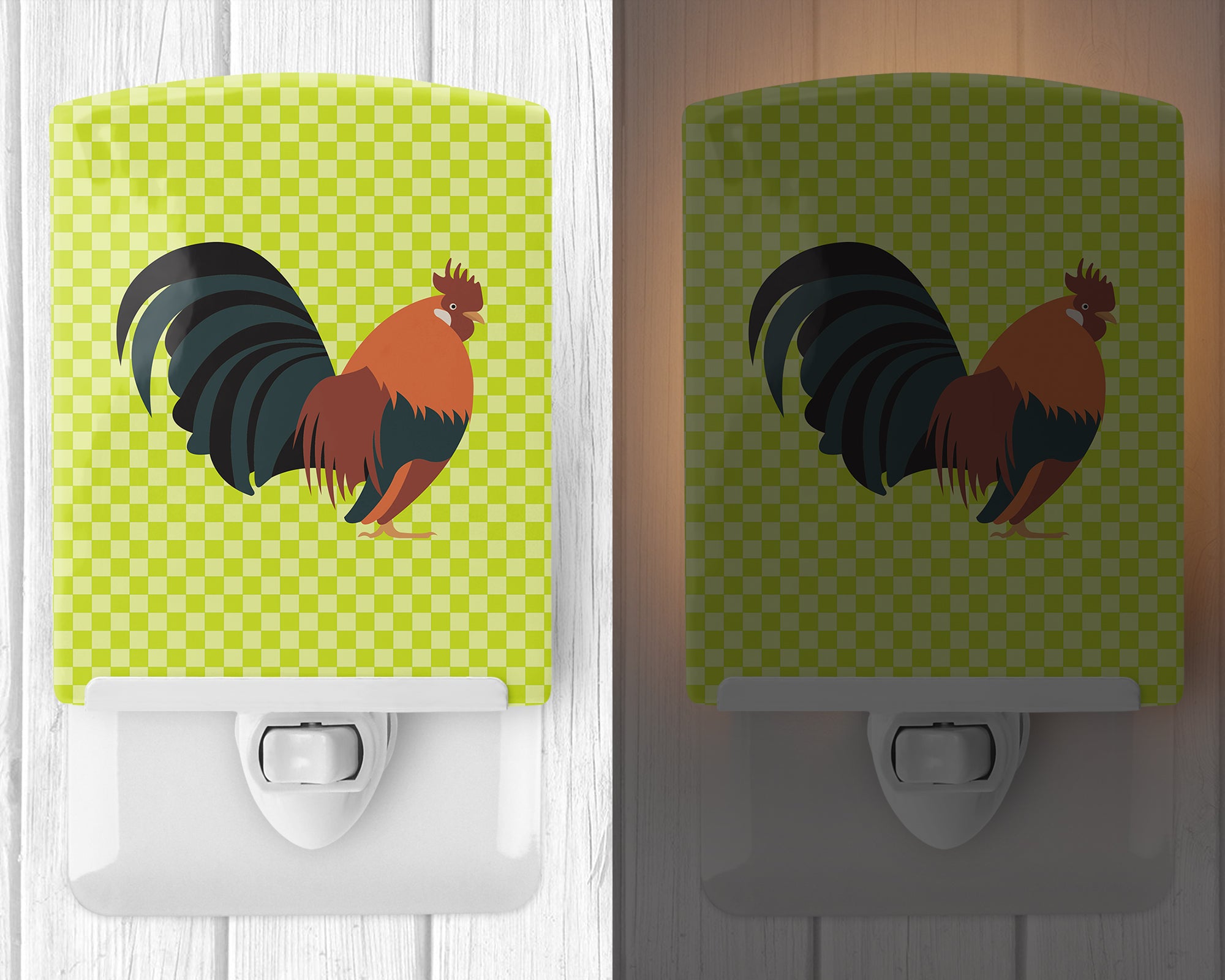 Dutch Bantam Chicken Green Ceramic Night Light BB7662CNL - the-store.com