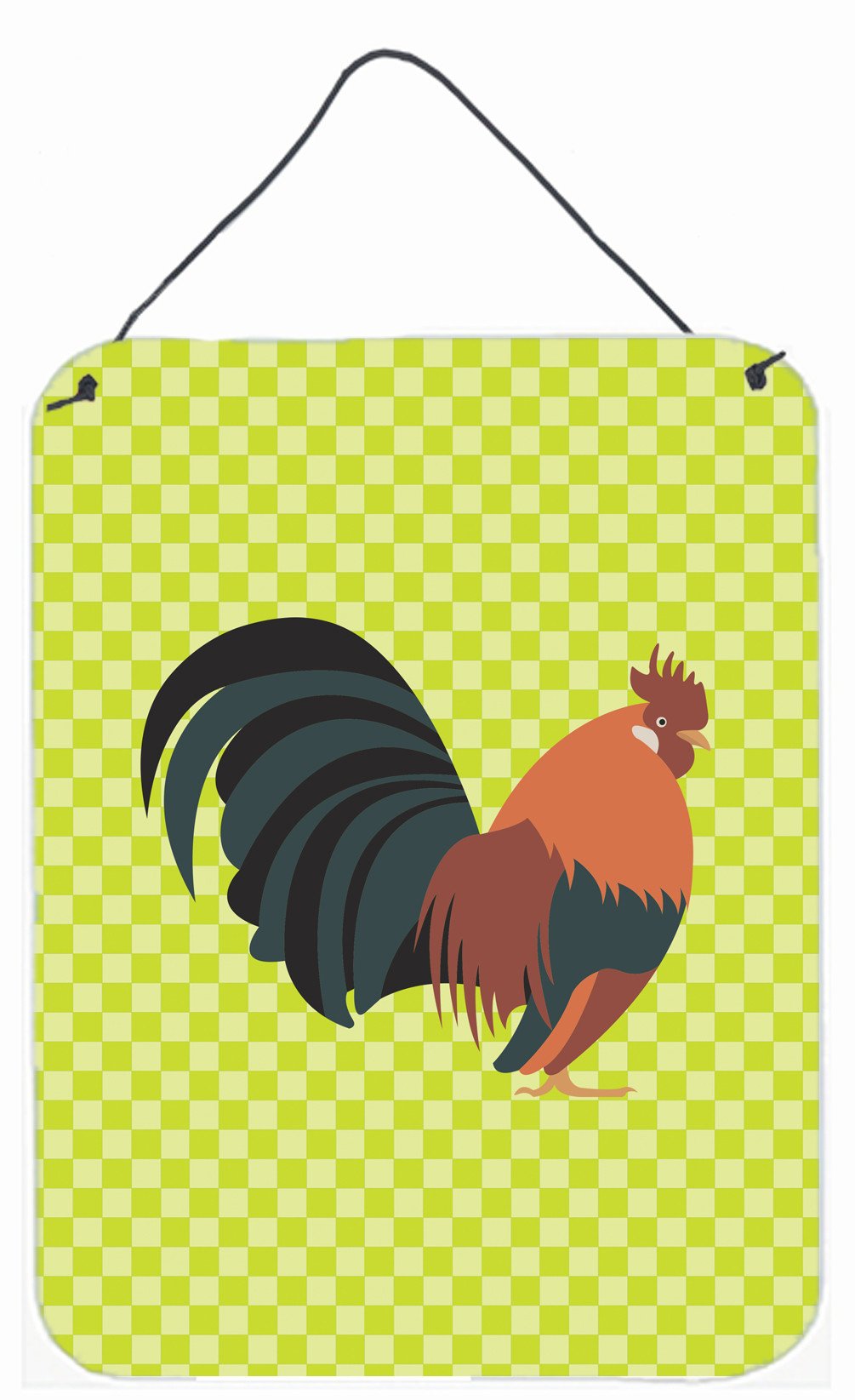 Dutch Bantam Chicken Green Wall or Door Hanging Prints BB7662DS1216 by Caroline's Treasures