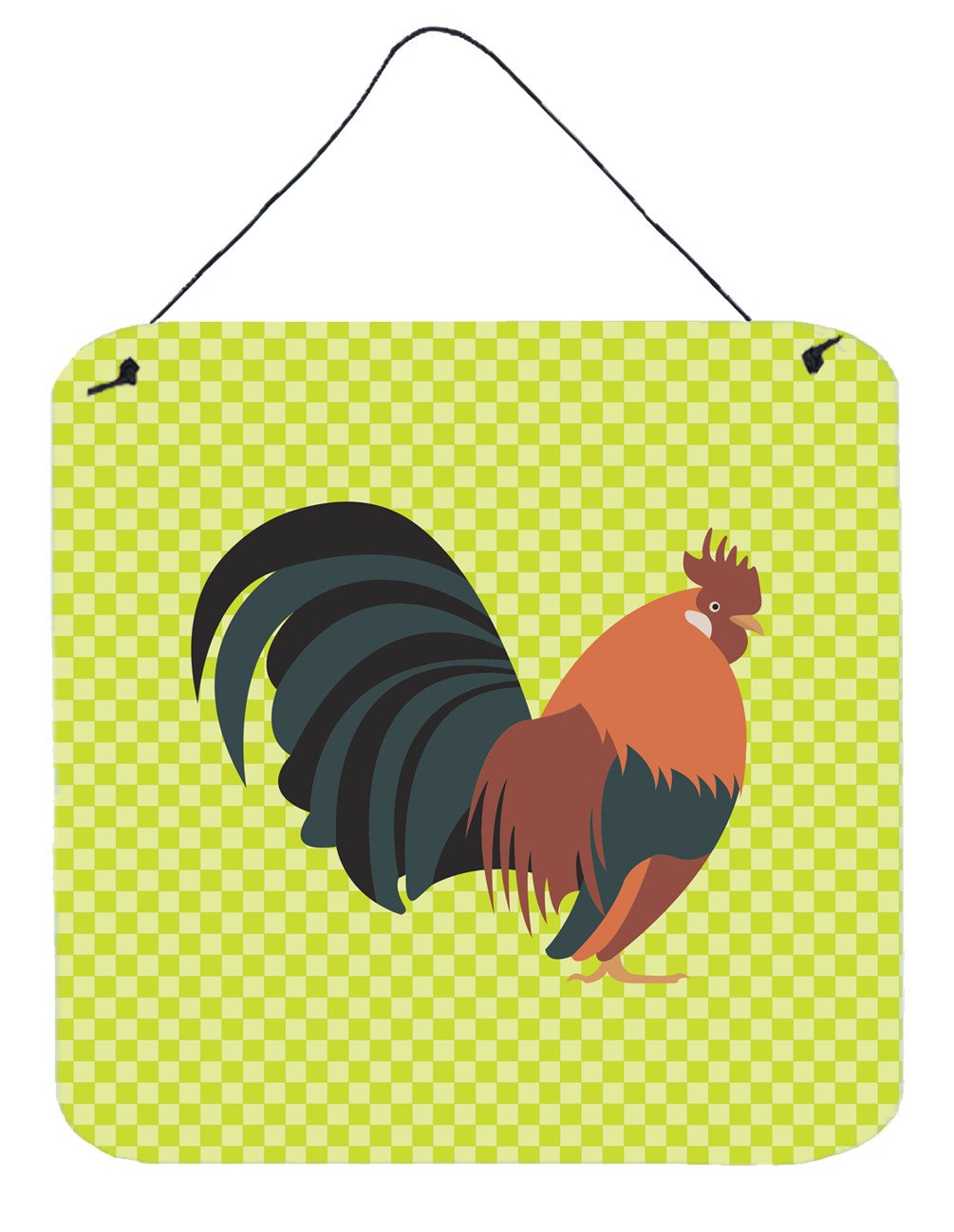 Dutch Bantam Chicken Green Wall or Door Hanging Prints BB7662DS66 by Caroline's Treasures