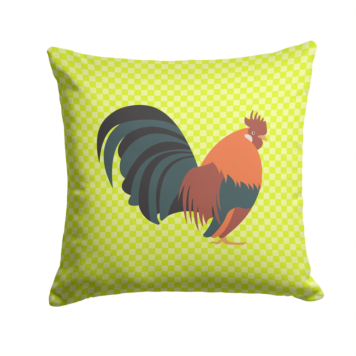 Dutch Bantam Chicken Green Fabric Decorative Pillow BB7662PW1414 - the-store.com