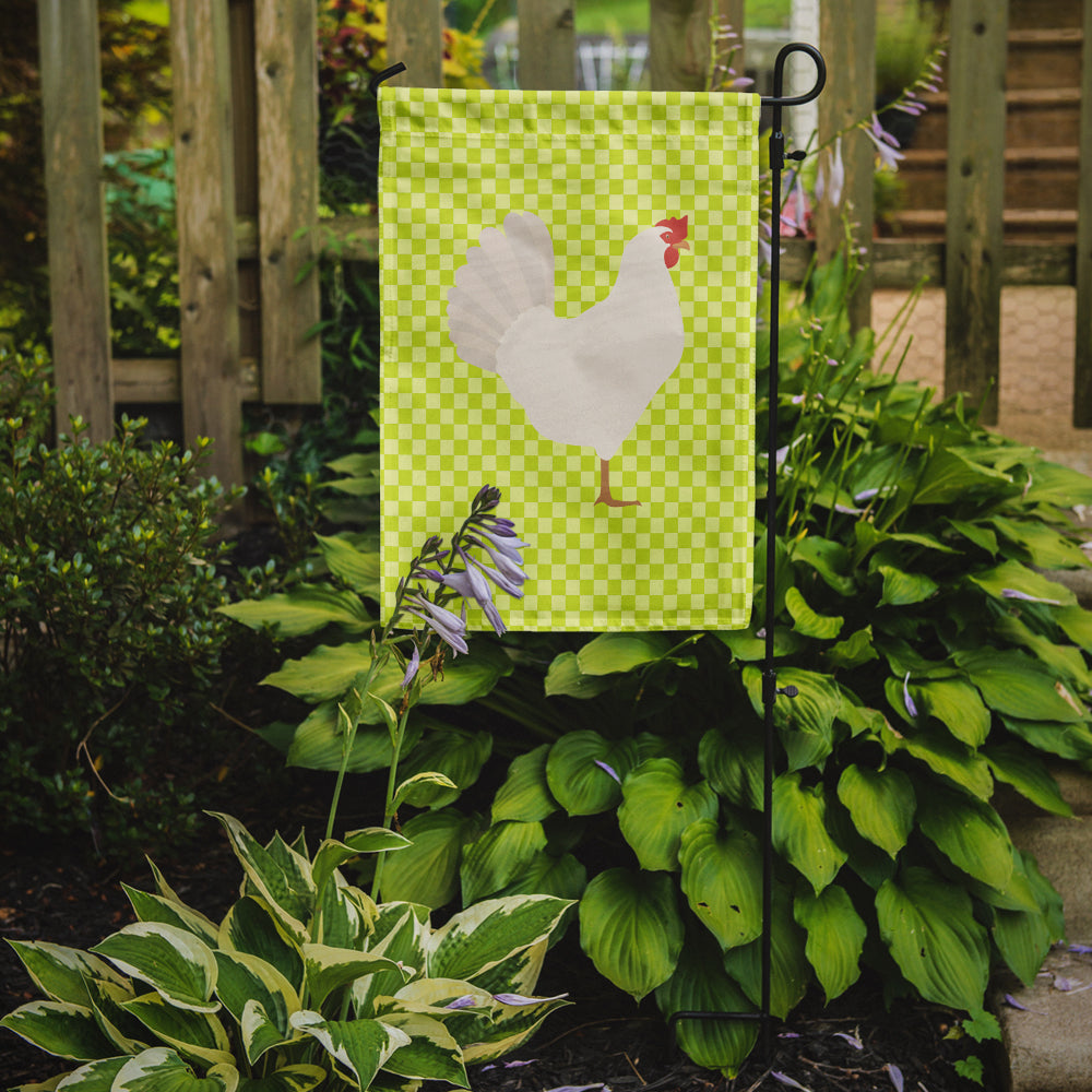 Leghorn Chicken Green Flag Garden Size  the-store.com.