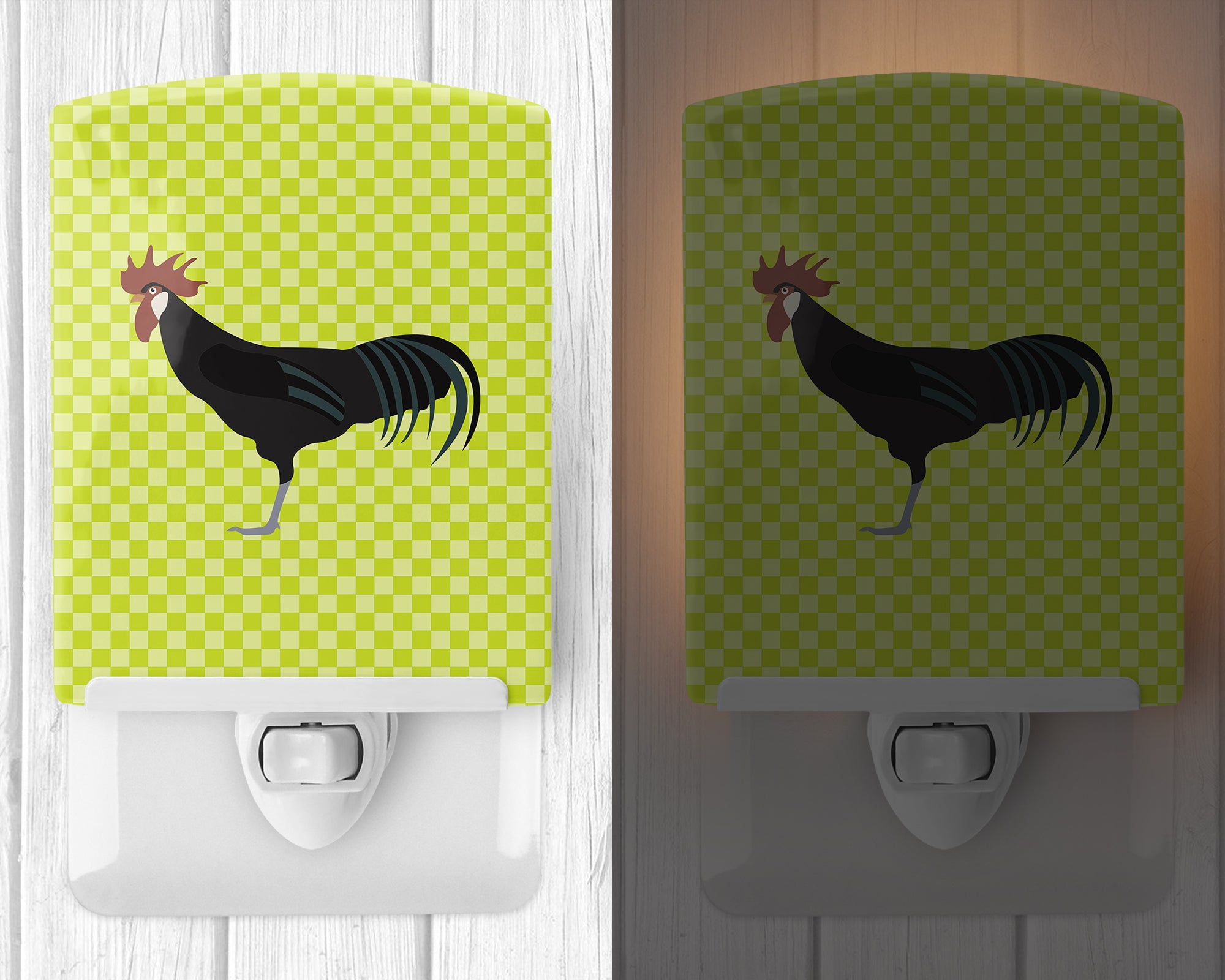 Minorca Ctalalan Chicken Green Ceramic Night Light BB7667CNL - the-store.com