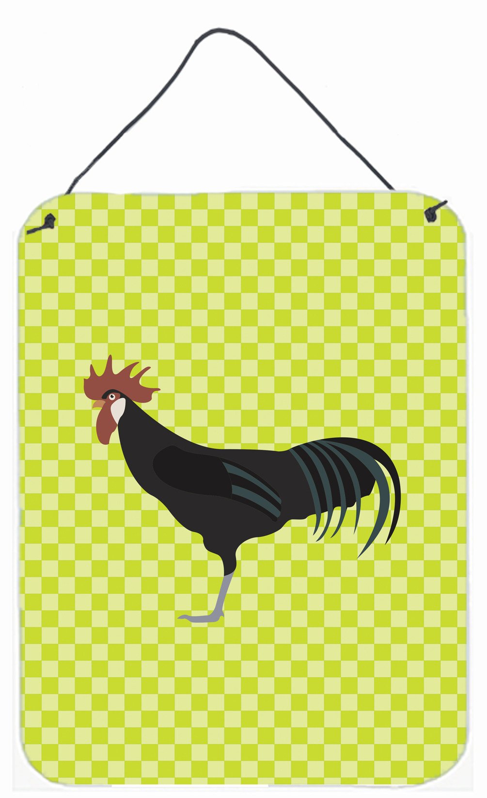 Minorca Ctalalan Chicken Green Wall or Door Hanging Prints BB7667DS1216 by Caroline's Treasures