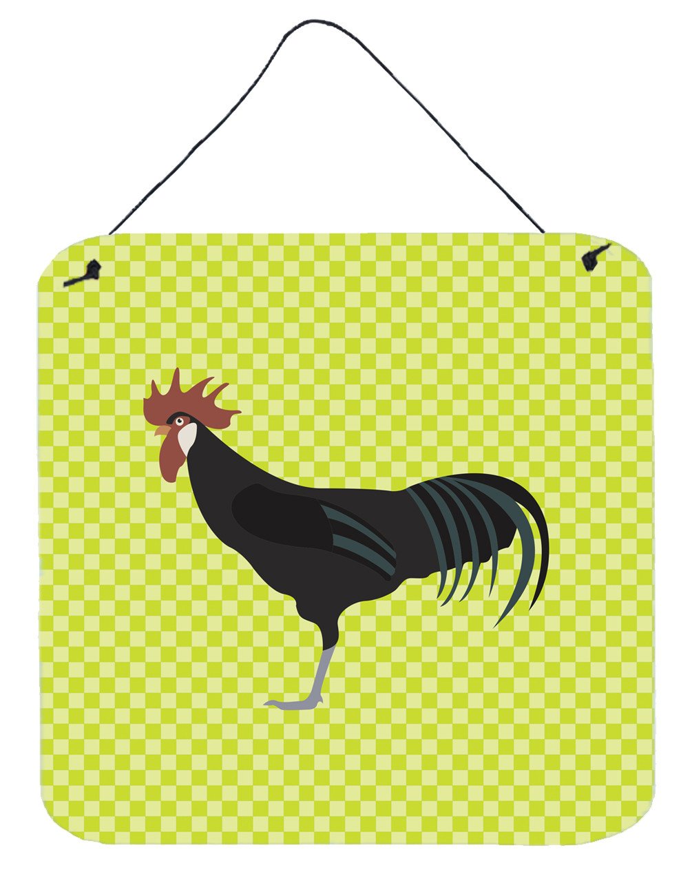 Minorca Ctalalan Chicken Green Wall or Door Hanging Prints BB7667DS66 by Caroline&#39;s Treasures