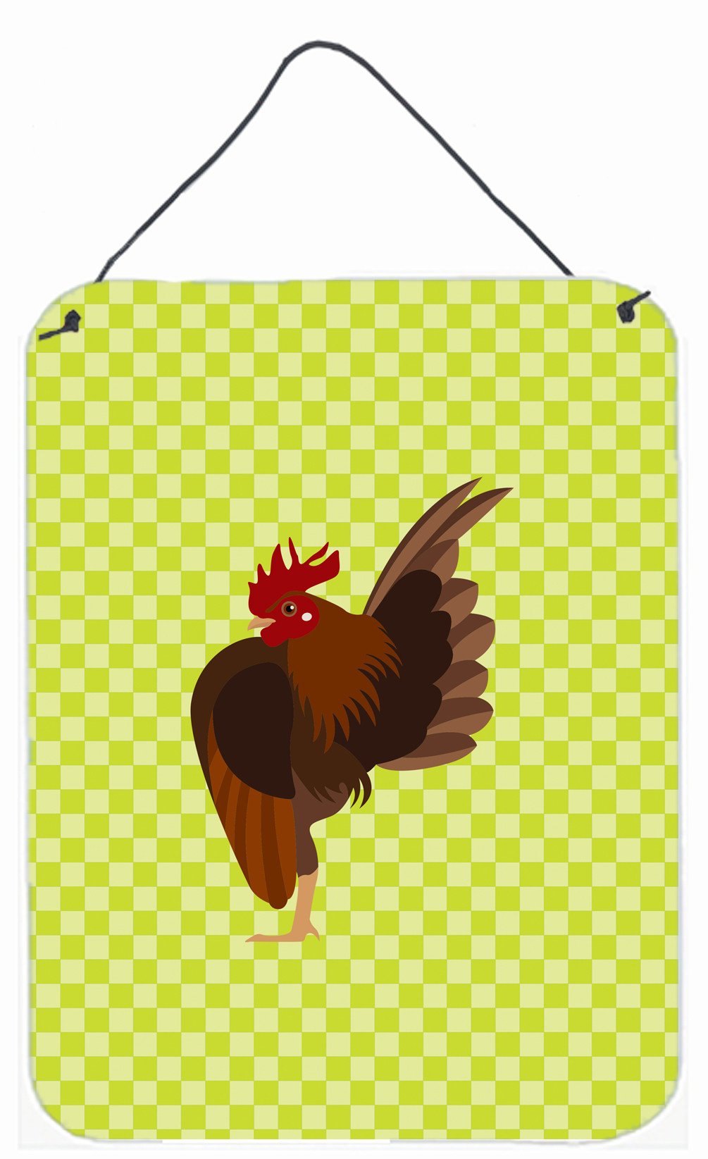 Malaysian Serama Chicken Green Wall or Door Hanging Prints BB7668DS1216 by Caroline's Treasures