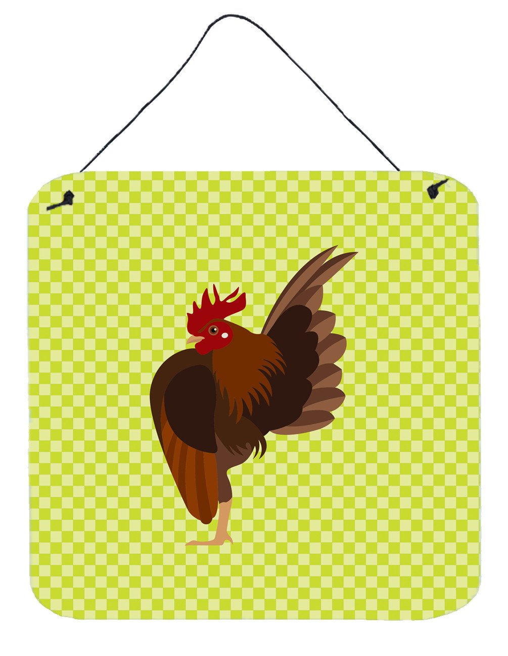 Malaysian Serama Chicken Green Wall or Door Hanging Prints BB7668DS66 by Caroline's Treasures