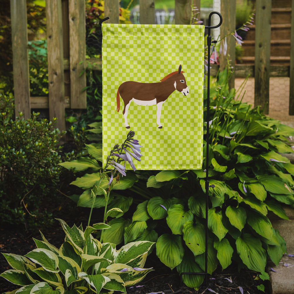 Miniature Mediterranian Donkey Green Flag Garden Size  the-store.com.