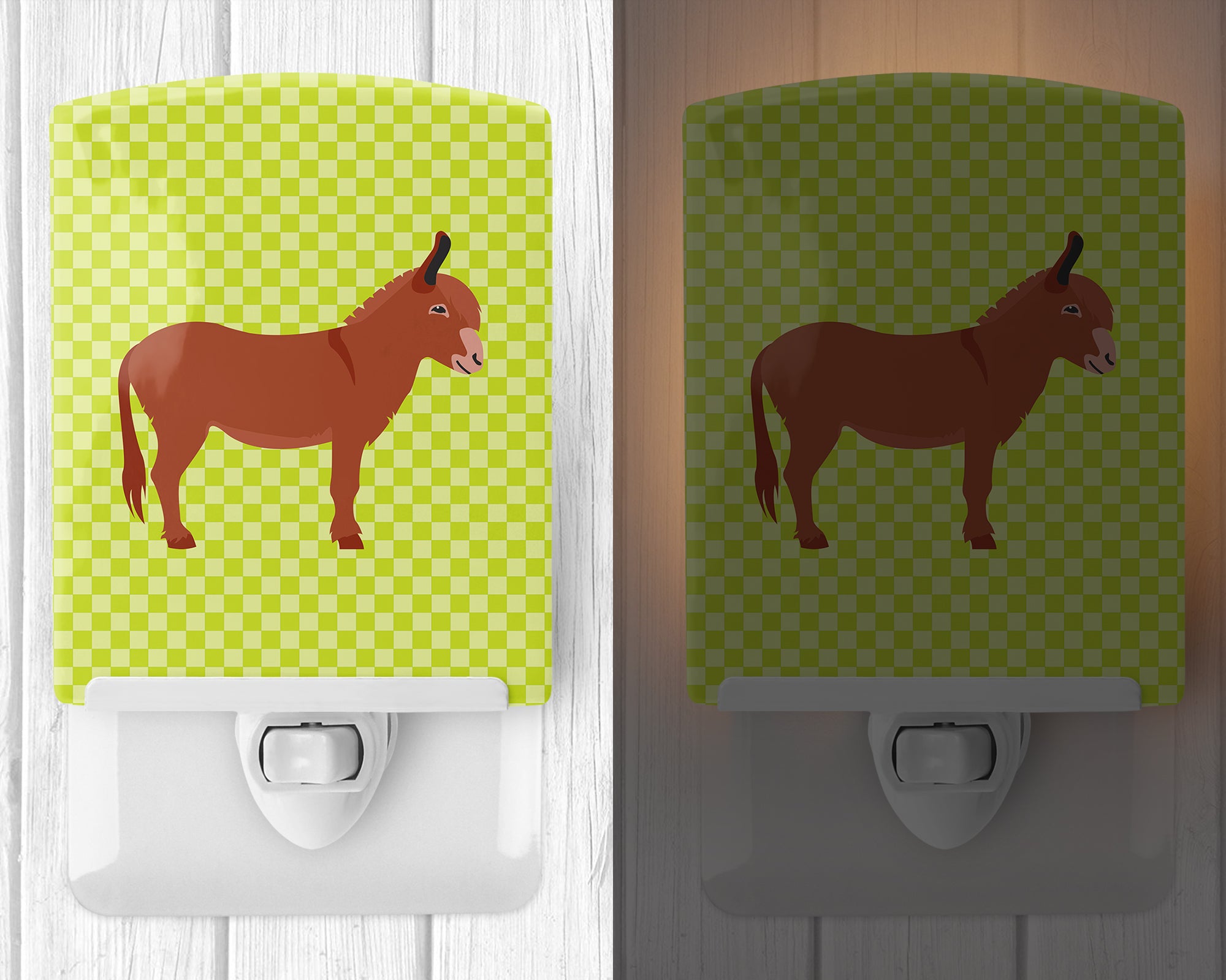 Irish Donkey Green Ceramic Night Light BB7674CNL - the-store.com