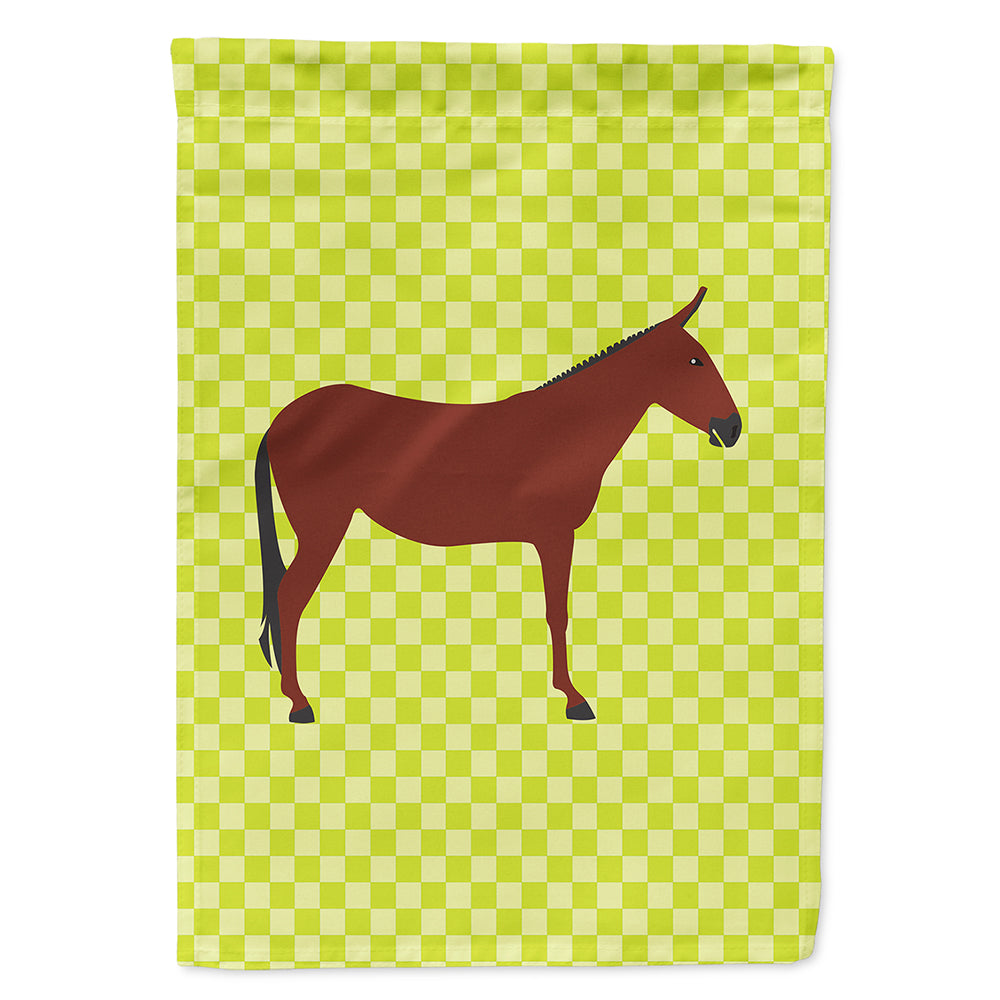 Hinny Horse Donkey Green Flag Canvas House Size BB7676CHF  the-store.com.