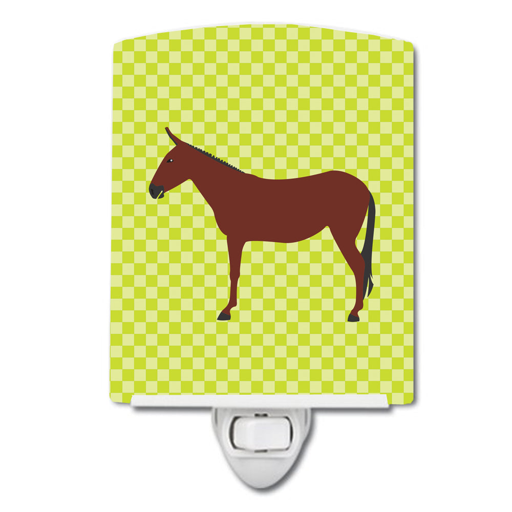 Hinny Horse Donkey Green Ceramic Night Light BB7676CNL - the-store.com