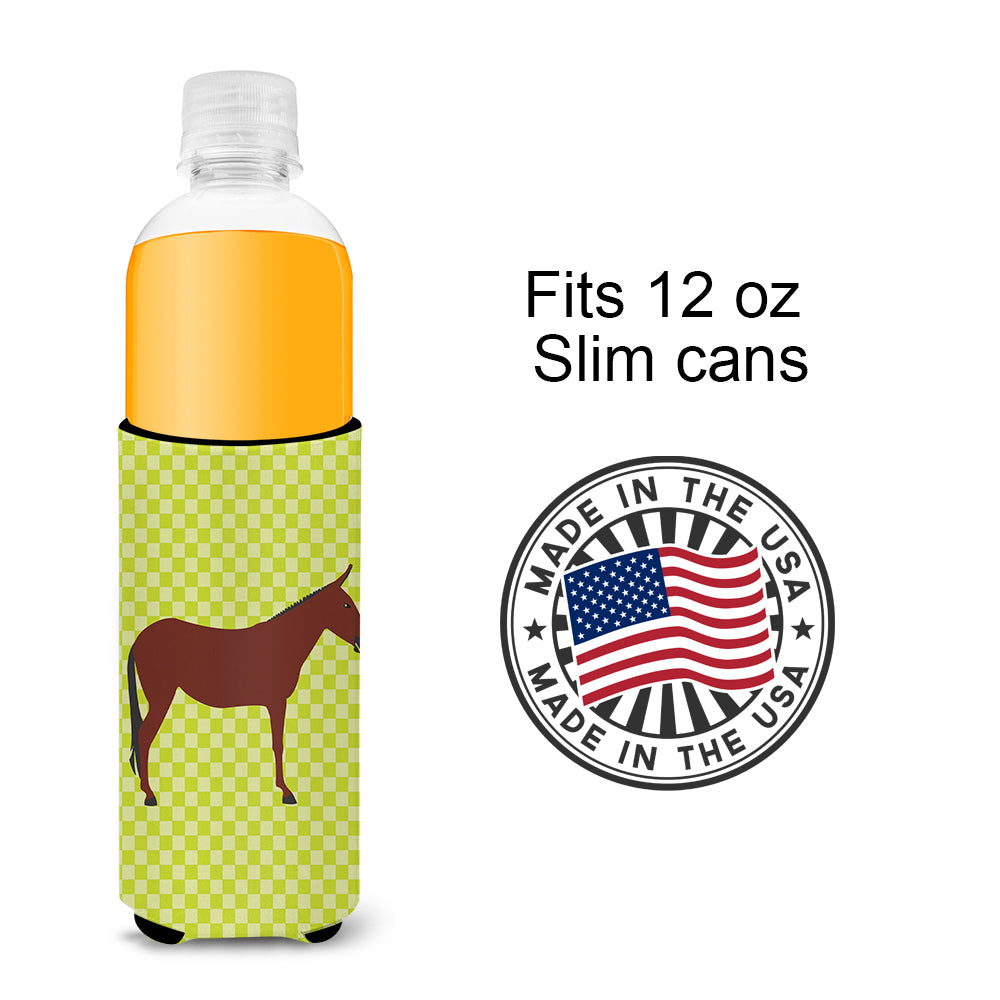 Hinny Horse Donkey Green  Ultra Hugger for slim cans  the-store.com.
