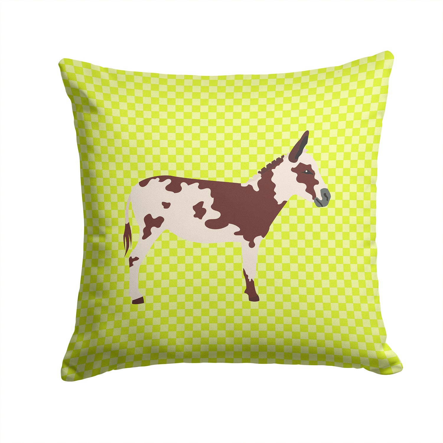 American Spotted Donkey Green Fabric Decorative Pillow BB7677PW1414 - the-store.com