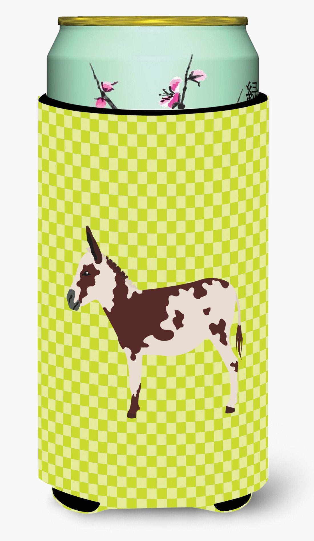 American Spotted Donkey Green Tall Boy Beverage Insulator Hugger BB7677TBC by Caroline&#39;s Treasures