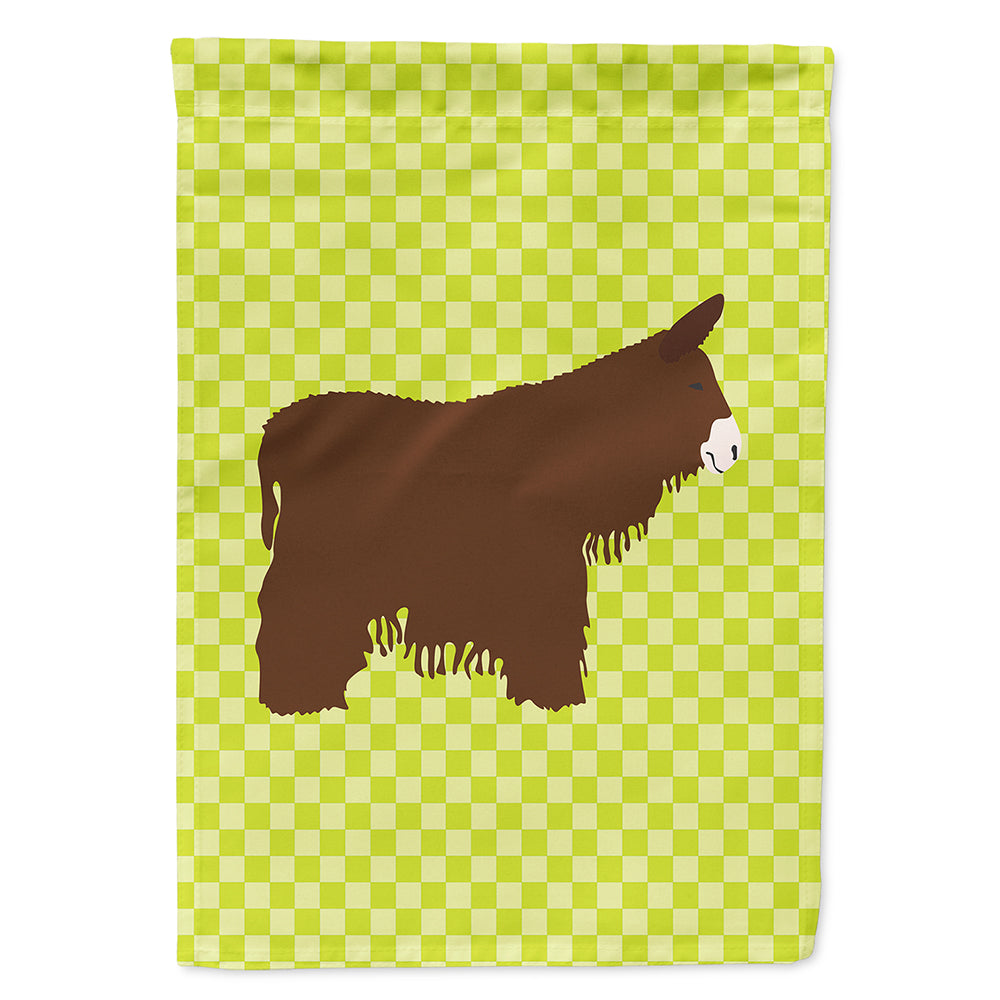 Poitou Poiteuin Donkey Green Flag Canvas House Size BB7678CHF  the-store.com.