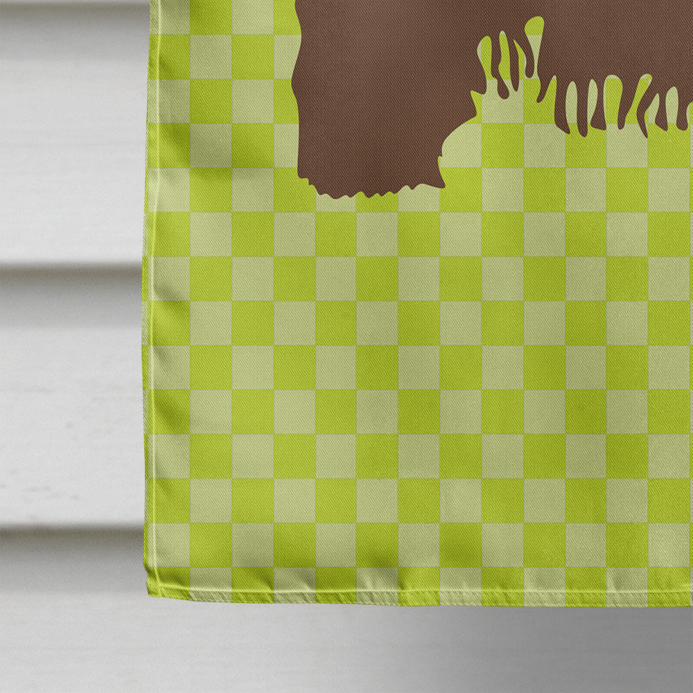 Poitou Poiteuin Donkey Green Flag Canvas House Size BB7678CHF  the-store.com.