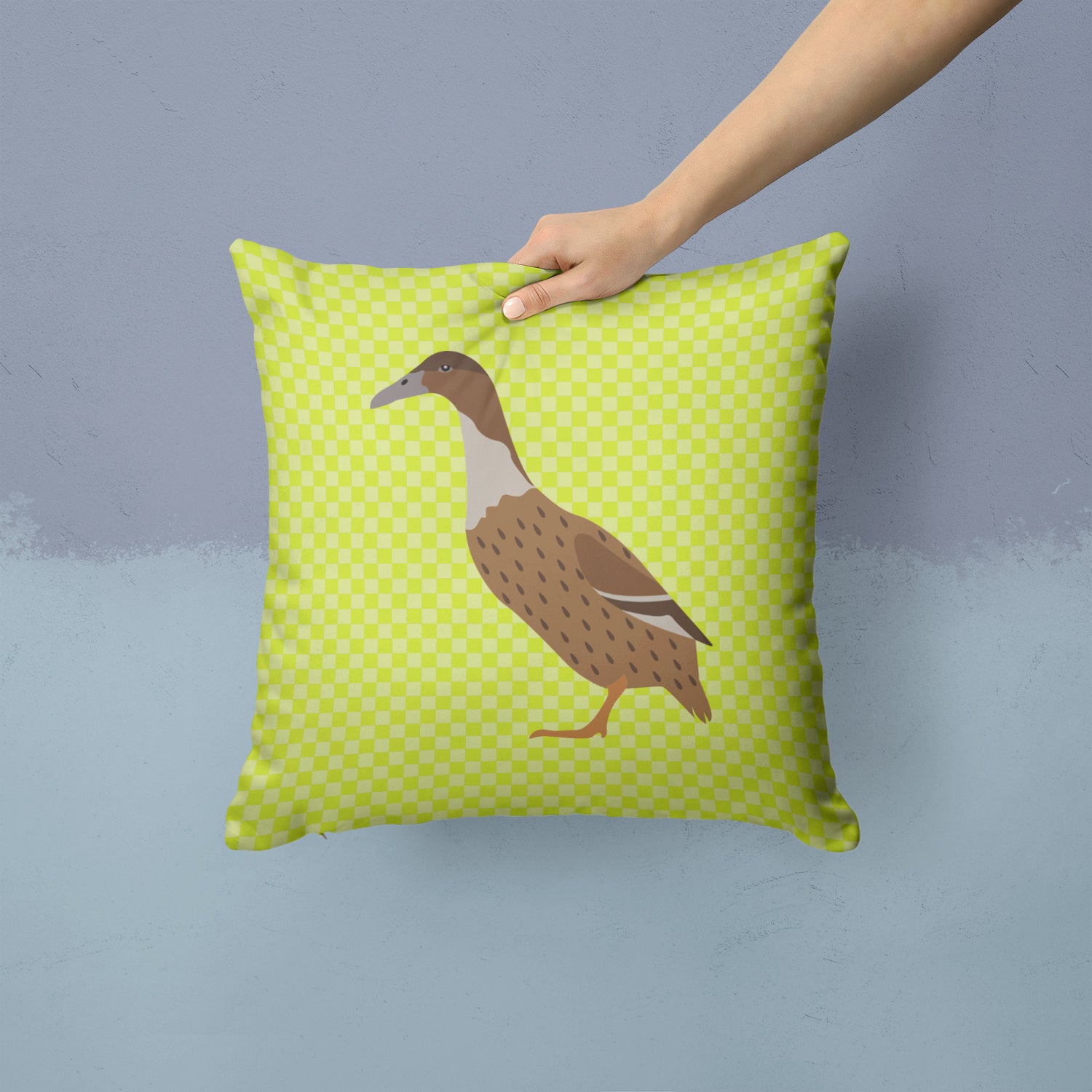 Dutch Hook Bill Duck Green Fabric Decorative Pillow BB7687PW1414 - the-store.com