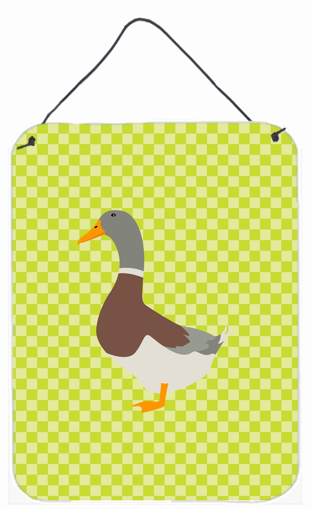 Saxony Sachsenente Duck Green Wall or Door Hanging Prints BB7689DS1216 by Caroline's Treasures