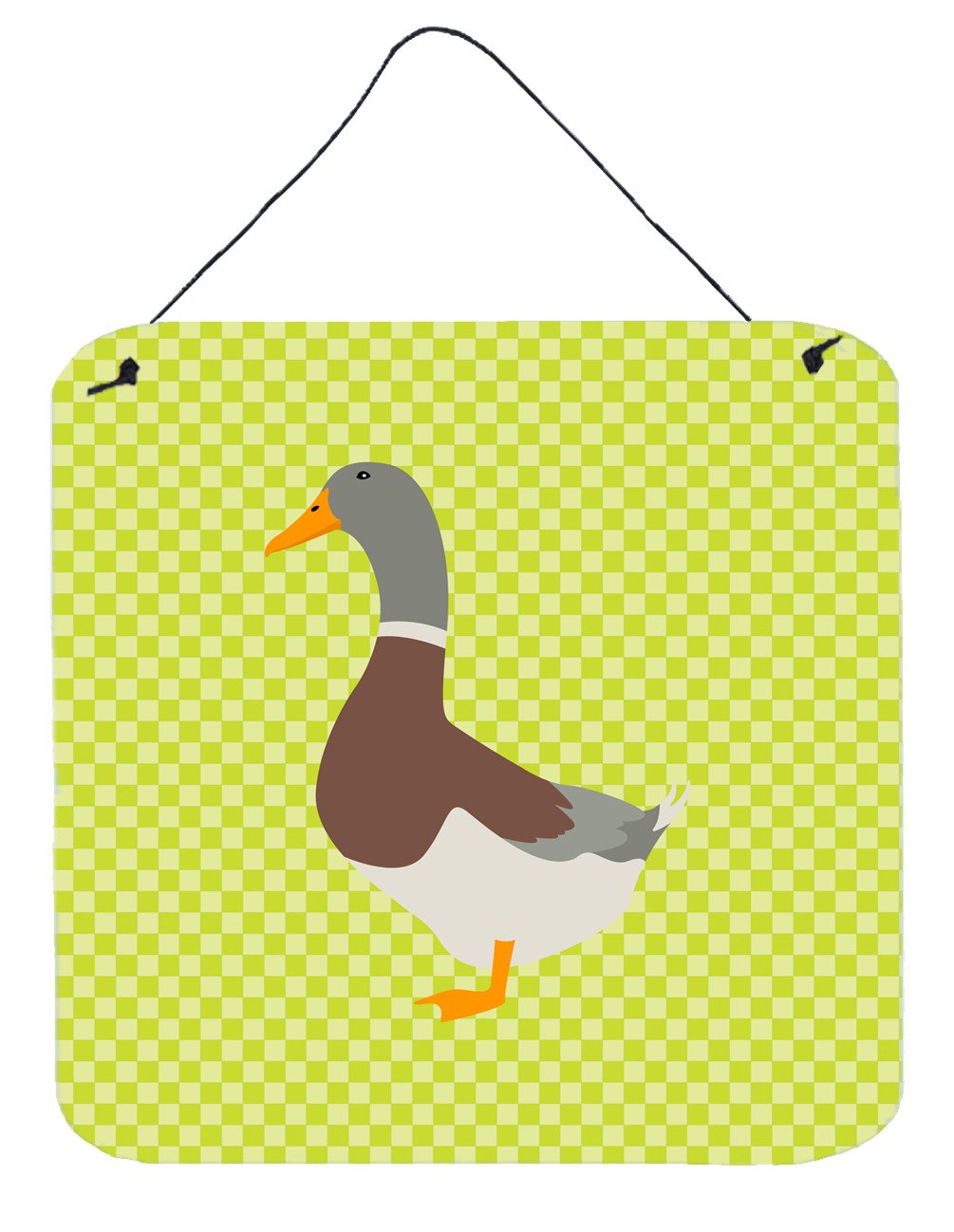 Saxony Sachsenente Duck Green Wall or Door Hanging Prints BB7689DS66 by Caroline's Treasures