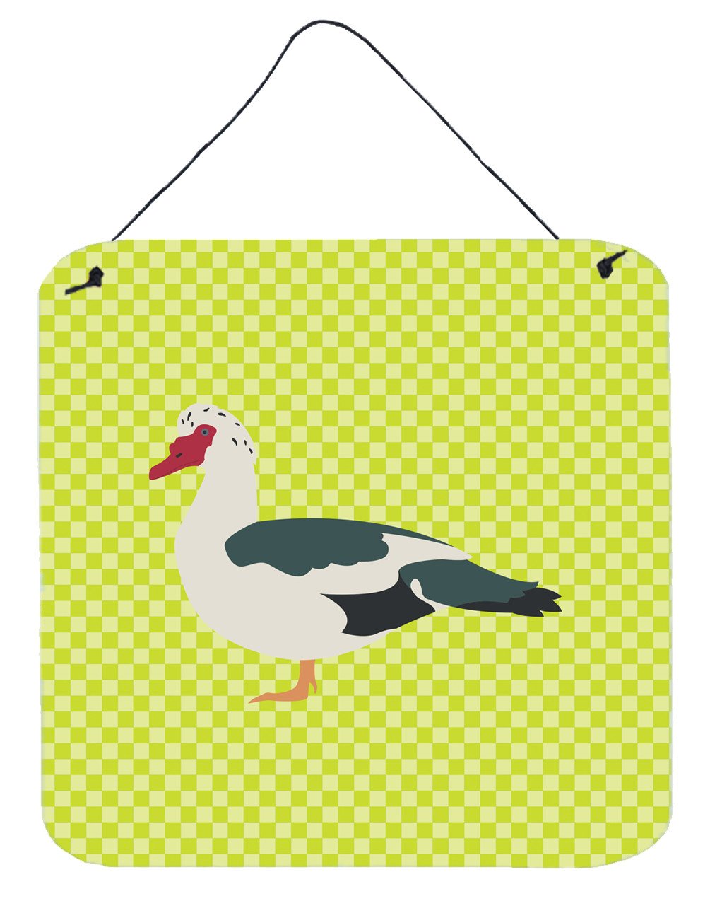 Muscovy Duck Green Wall or Door Hanging Prints BB7690DS66 by Caroline's Treasures