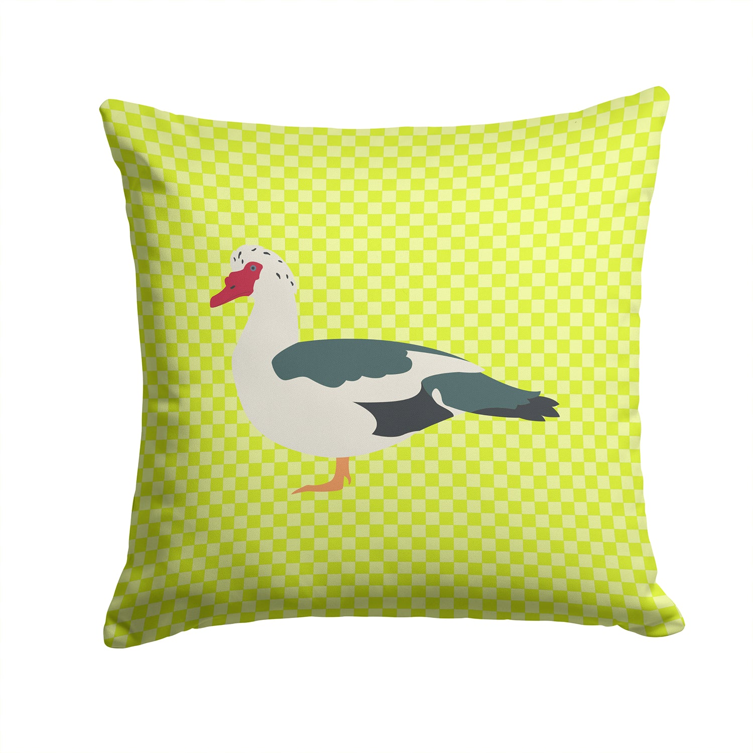 Muscovy Duck Green Fabric Decorative Pillow BB7690PW1414 - the-store.com