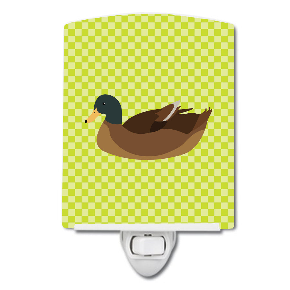 Khaki Campbell Duck Green Ceramic Night Light BB7692CNL - the-store.com