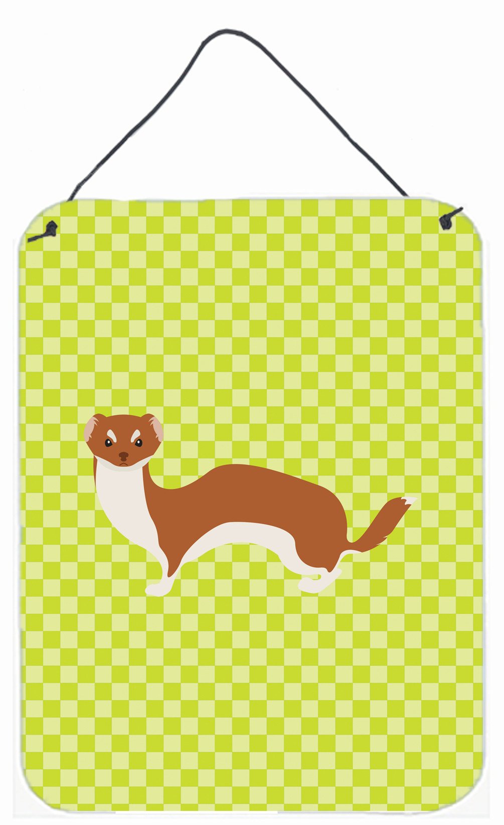 Weasel Green Wall or Door Hanging Prints BB7696DS1216 by Caroline&#39;s Treasures