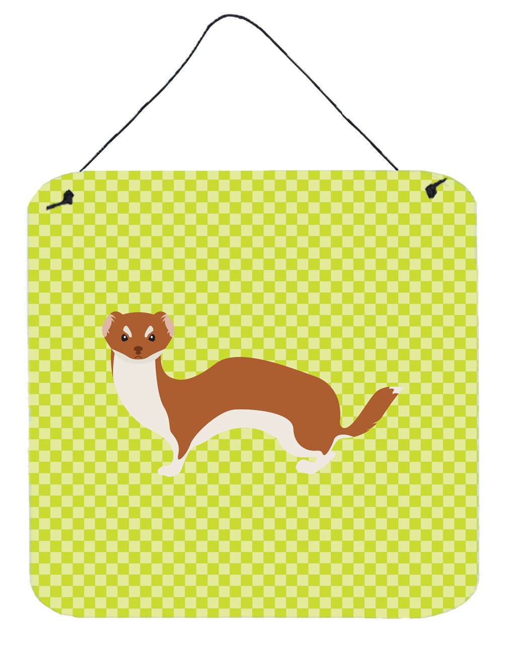 Weasel Green Wall or Door Hanging Prints BB7696DS66 by Caroline's Treasures